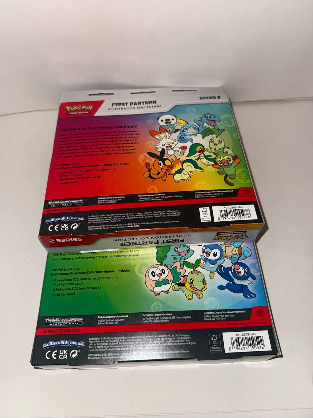 Pokemon TCG First Partner Illustration  Collection Series 1 and 2 Sealed Set
